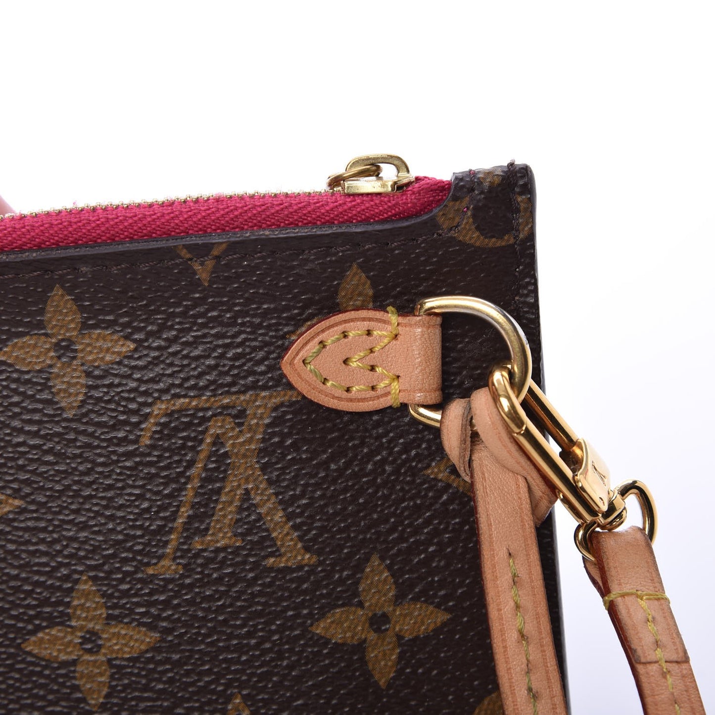 Monogram Neverfull MM GM Pochette Fuchsia