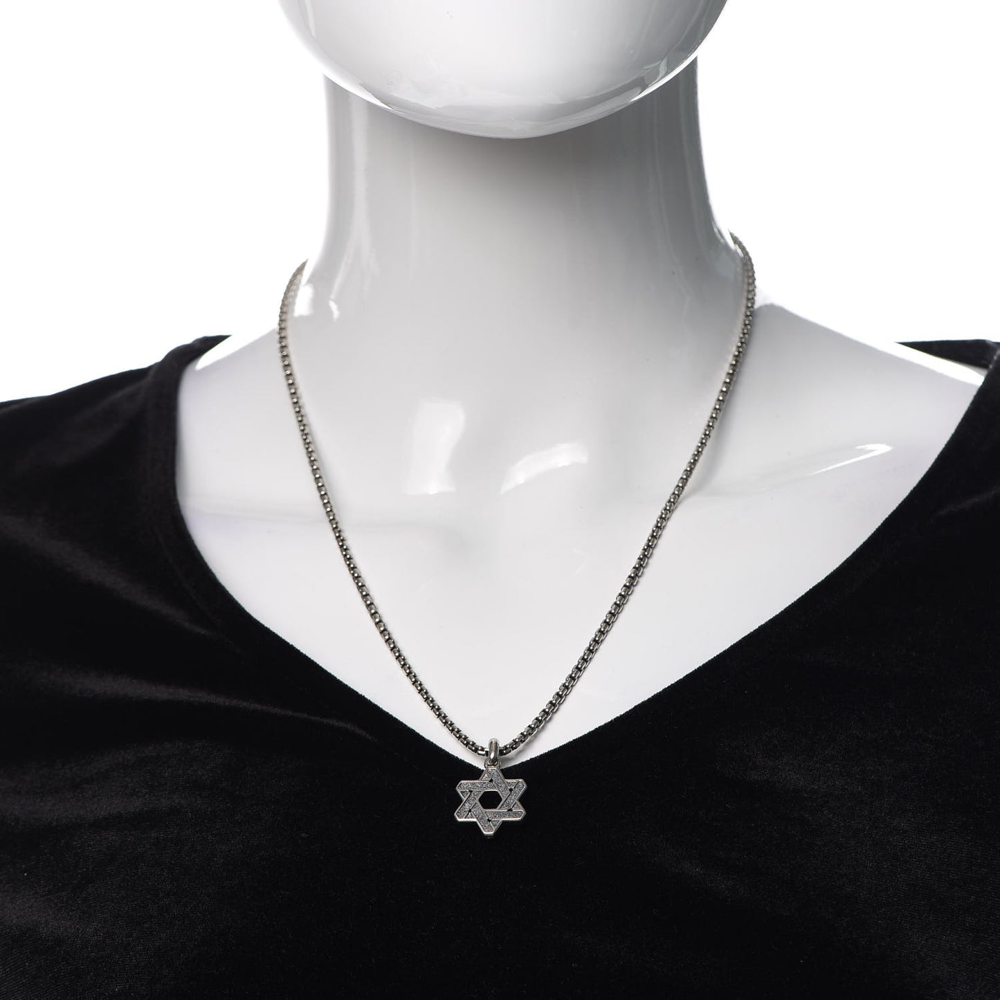 Sterling Silver Star of David Pendant Necklace