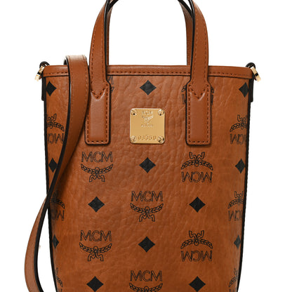 MCM Visetos Essential Crossbody Bag Cognac 7 of 9