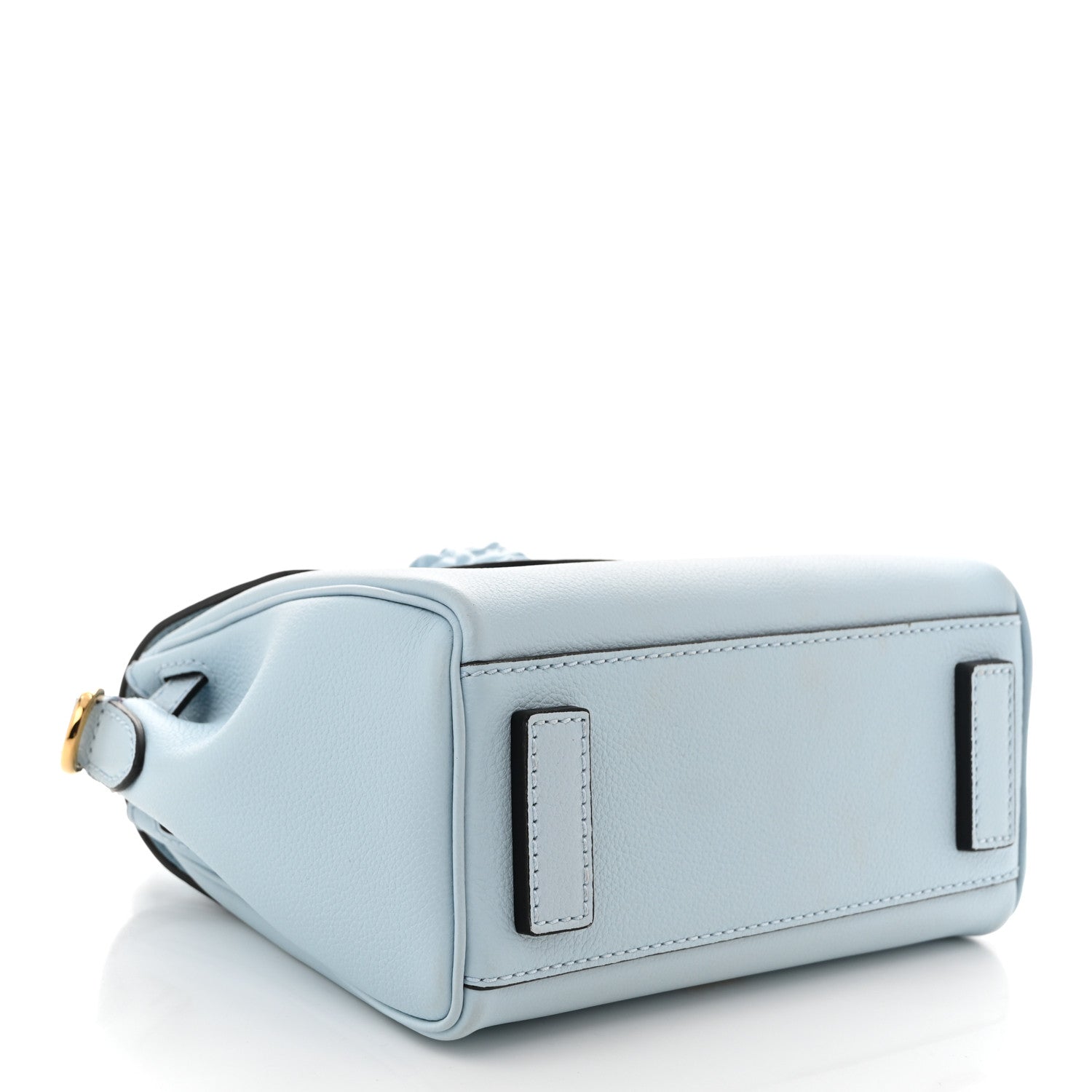 Versace Grained Calfskin Small La Medusa Top Handle Bag Light Blue 4 of 10