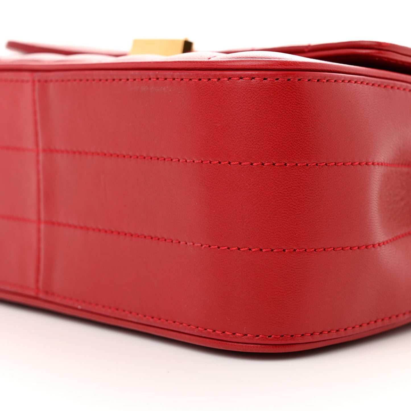 Lambskin Matelasse Monogram Medium Vicky Chain Bag Rouge Eros