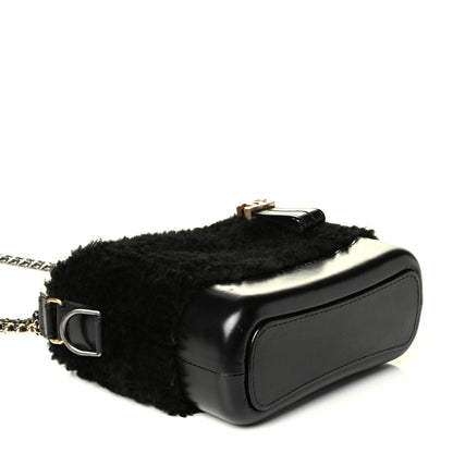 Chanel Shearling Small Gabrielle Hobo Black 3 of 7