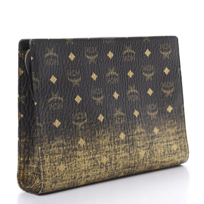 MCM Gradation Visetos Zip Pouch Black Gold 3 of 8