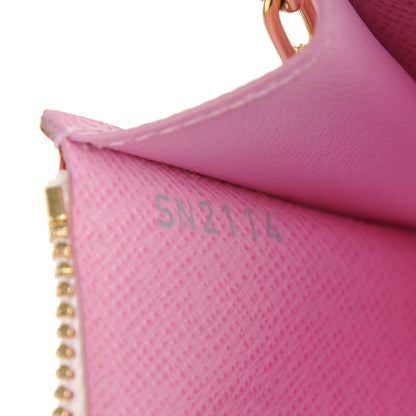 Louis Vuitton Monogram Multicolor Key Pouch White Litchi 7 of 7