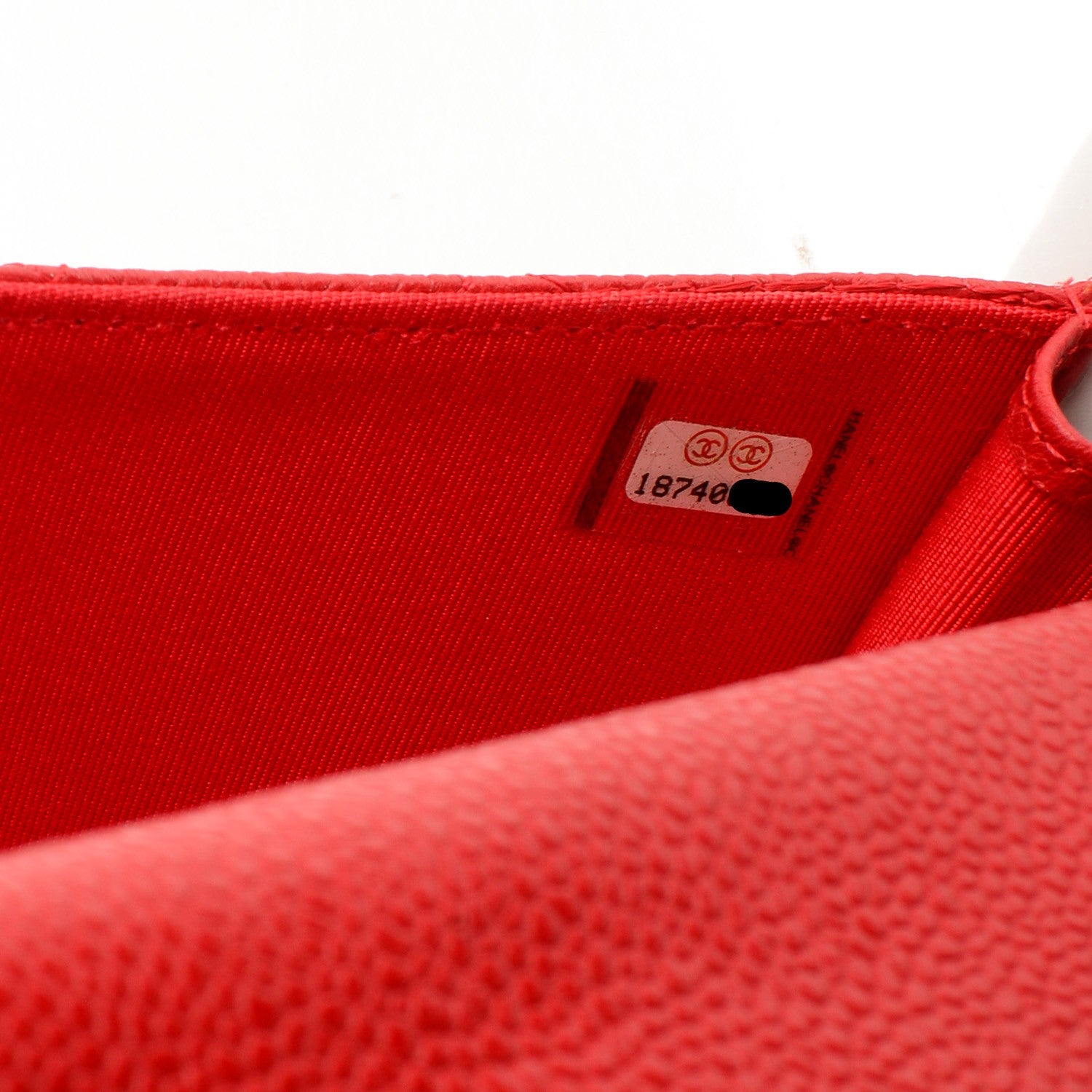 Chanel Caviar Quilted Travel Wallet Red 8 of 8