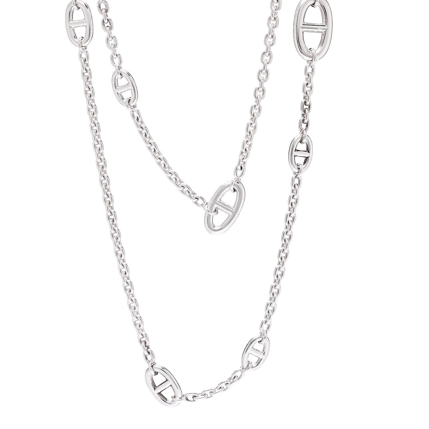 Hermes Sterling Silver Farandole Necklace 120 1 of 5