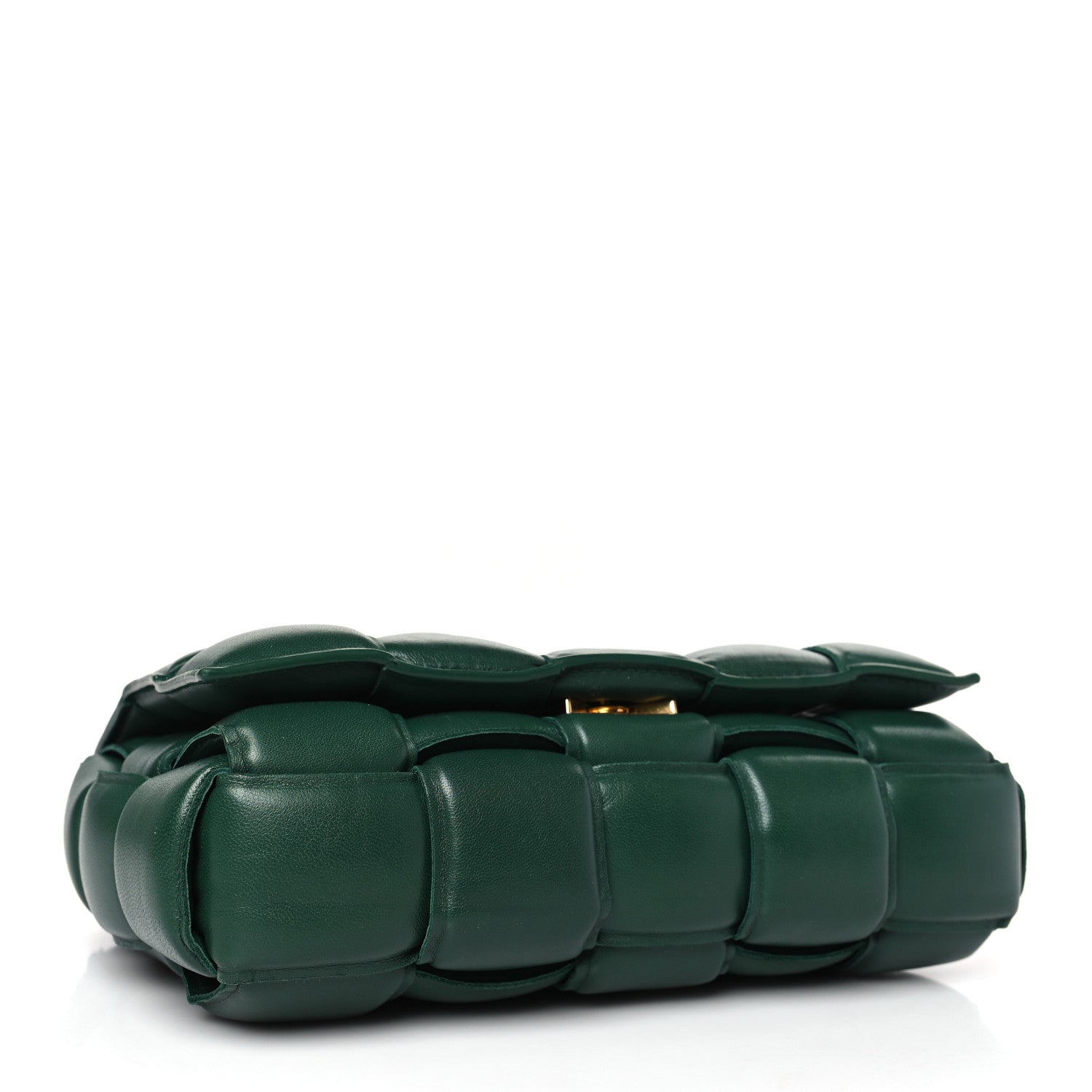 Bottega Veneta Lambskin Maxi Intreccio Padded Chain Cassette Crossbody Bag Raintree 4 of 9