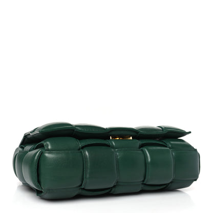 Bottega Veneta Lambskin Maxi Intreccio Padded Chain Cassette Crossbody Bag Raintree 4 of 9