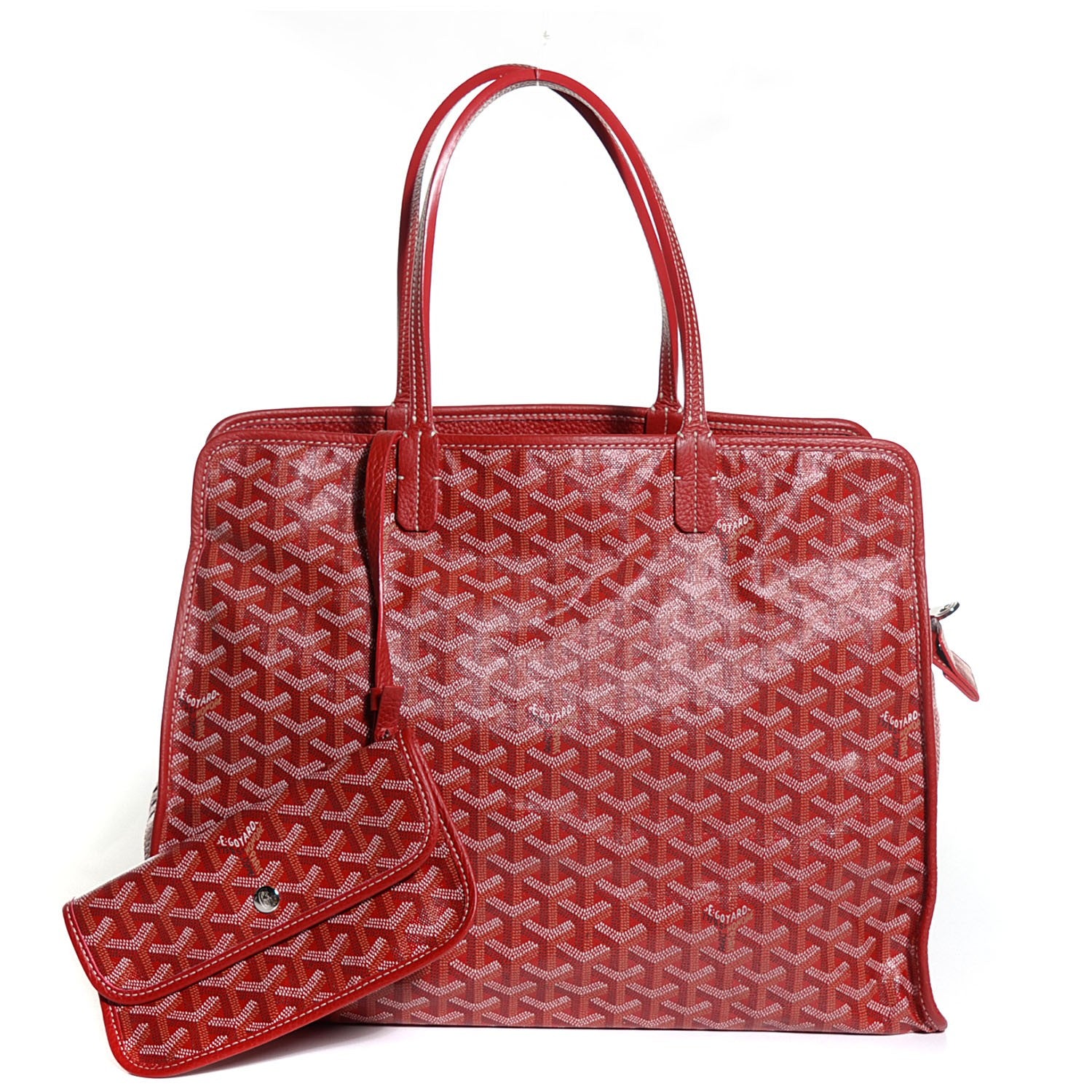Goyard Goyardine Sac Hardy Pet Carrier PM Red 1 of 10