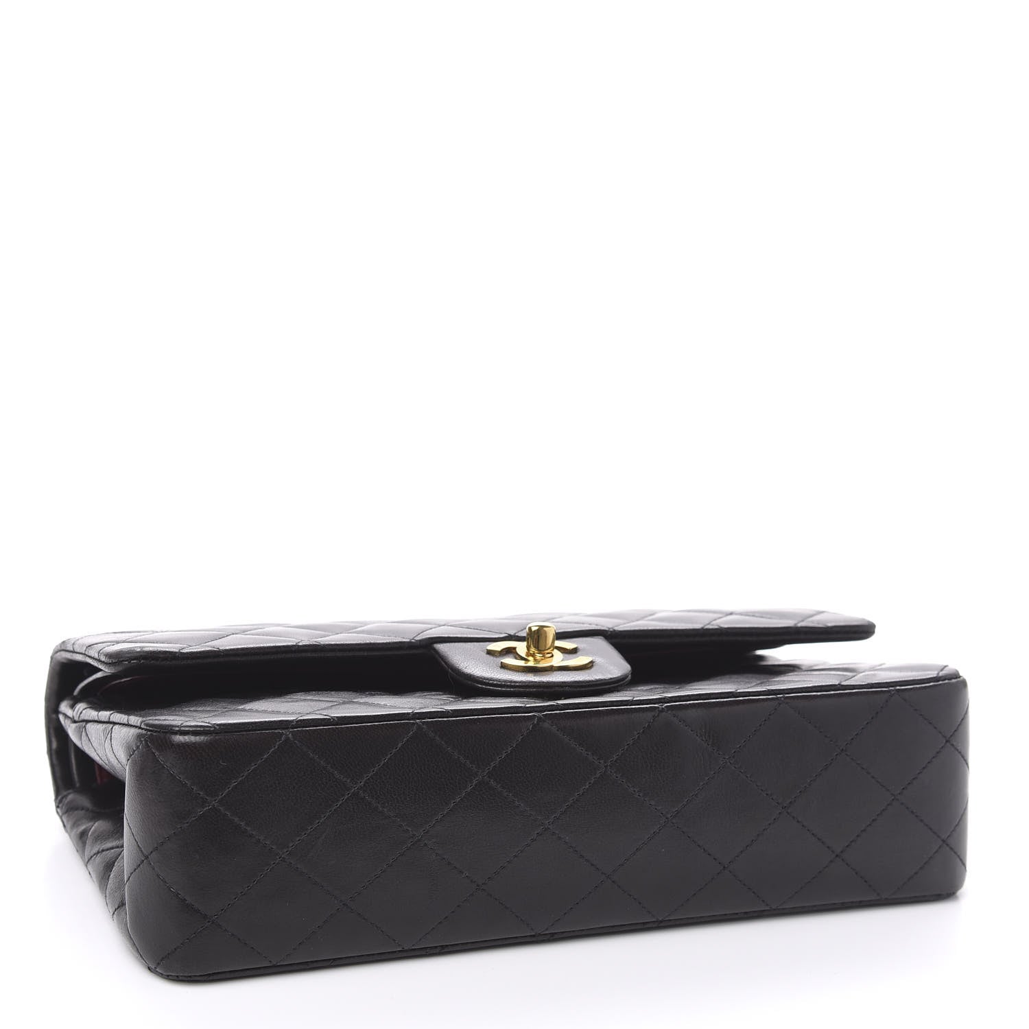 Chanel Lambskin Quilted Medium Double Flap Black 3 of 10