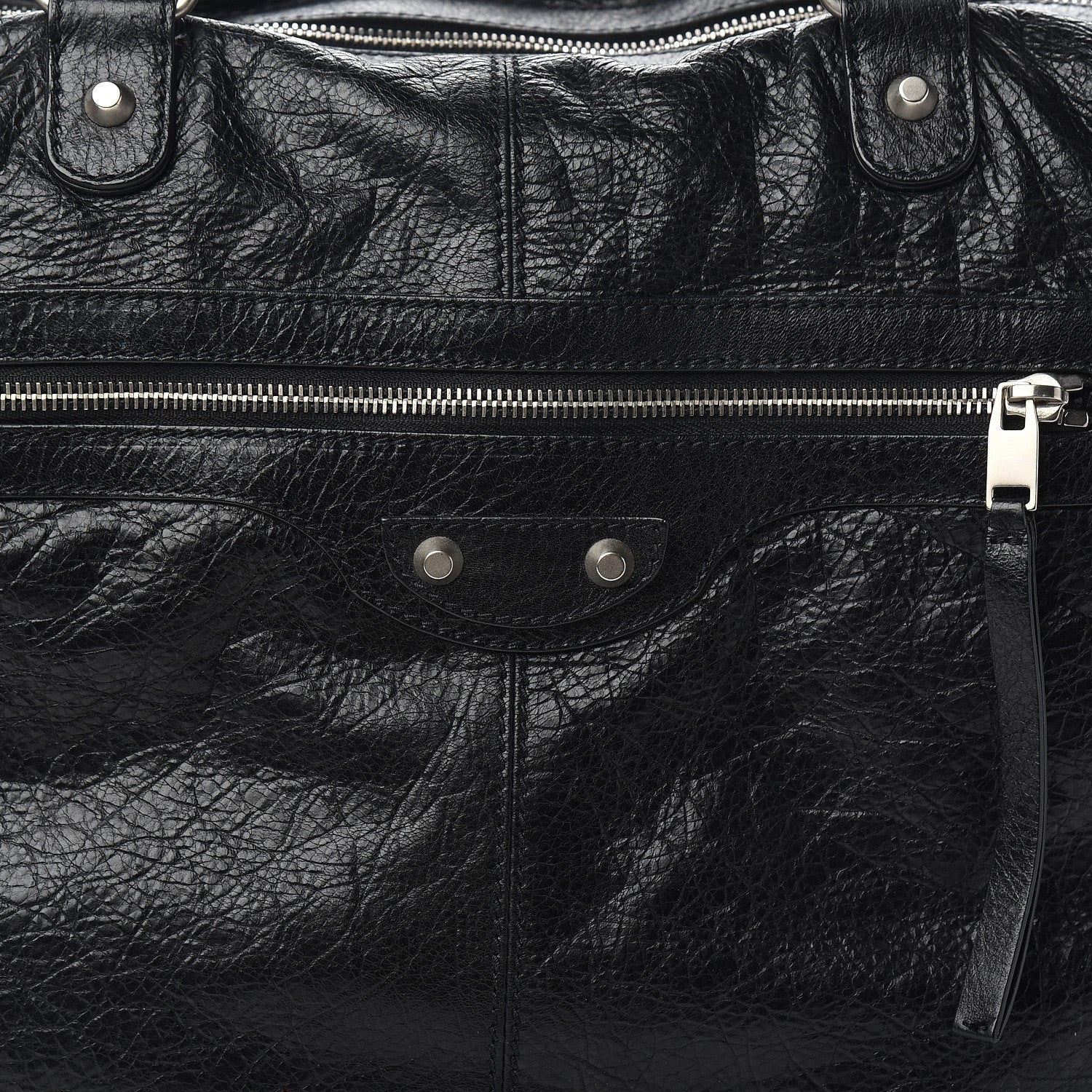 Balenciaga Agneau Classic Hardware Weekender Black 9 of 9