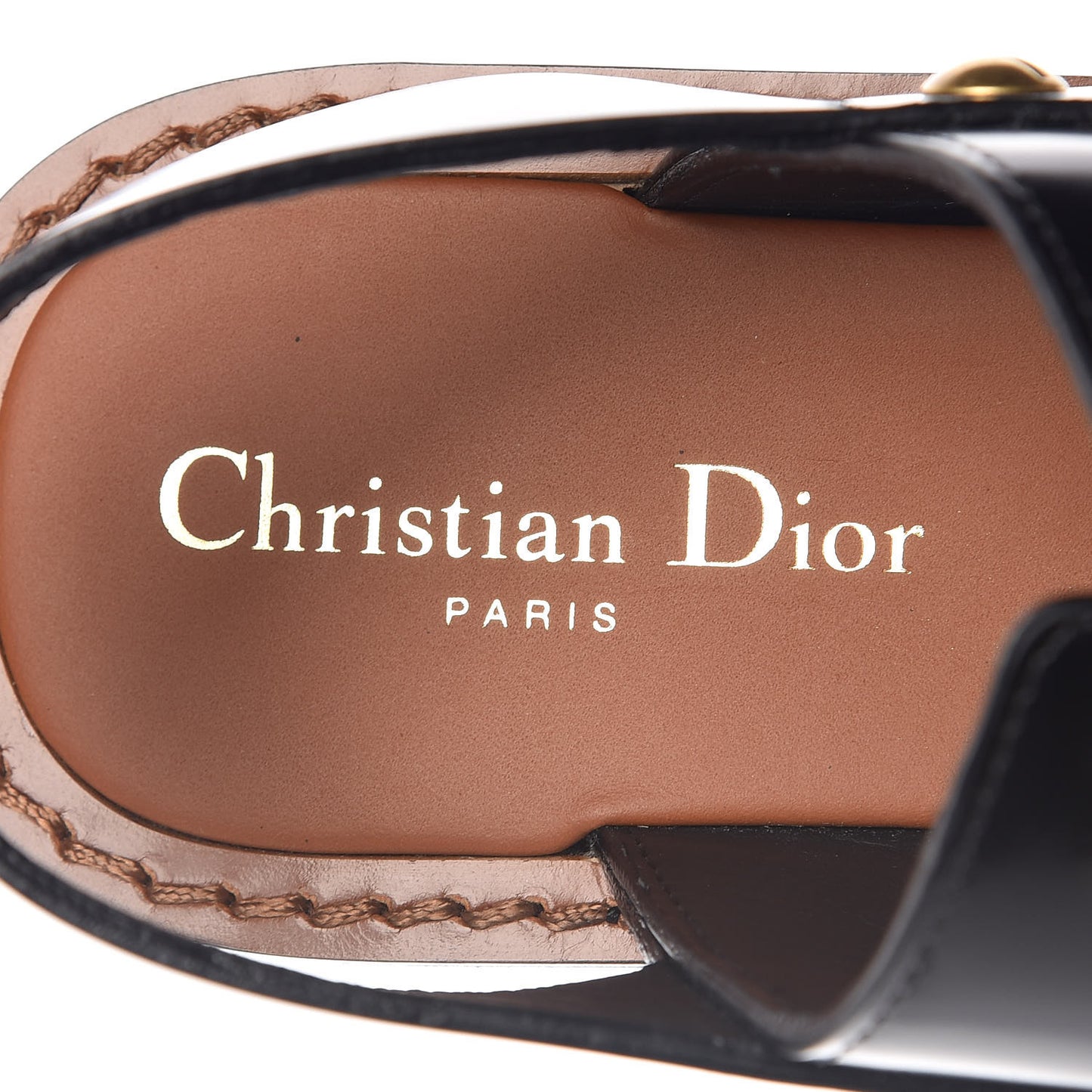 Calfskin Wildior Sandal 38 Black