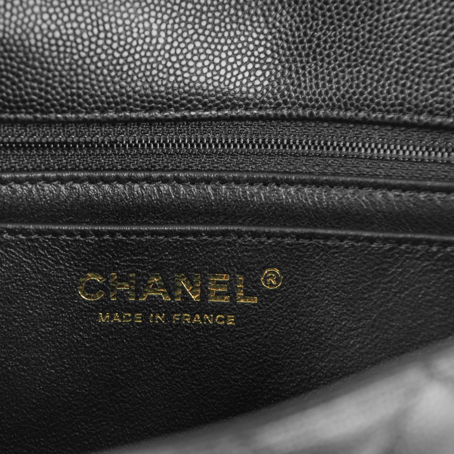 Caviar Quilted Mini Rectangular Flap Black