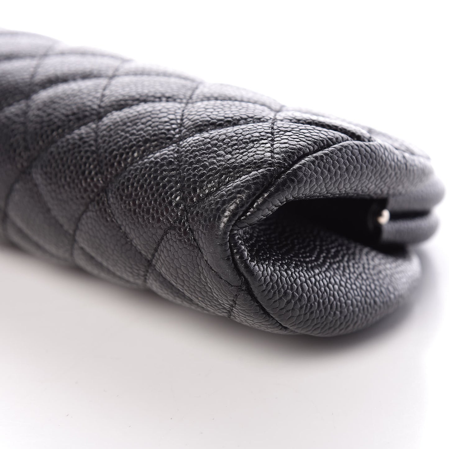 Caviar Quilted Timeless Clutch Black