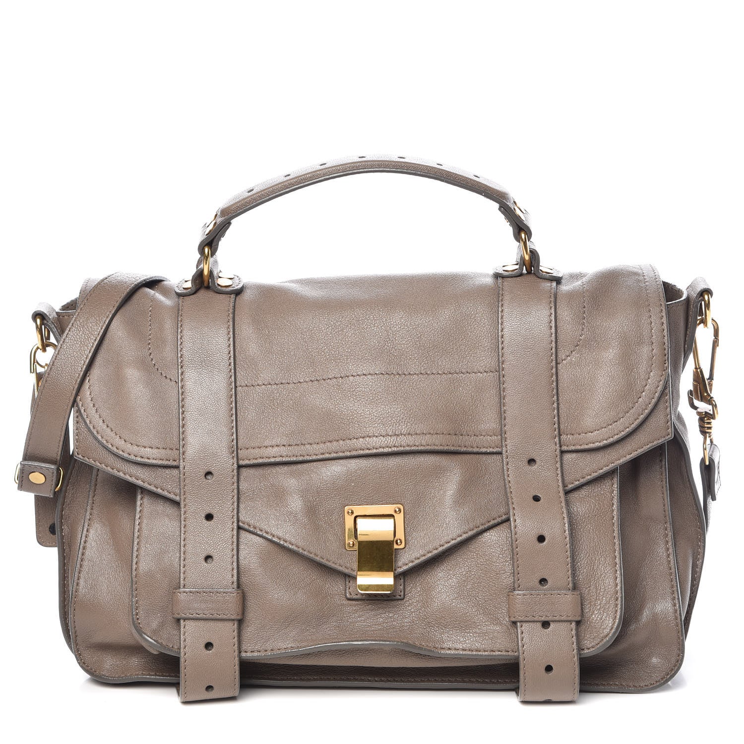 Proenza Schouler Lambskin Medium PS1 Satchel Smoke 1 of 12