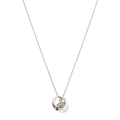Louis Vuitton Zamac Palladium Monogram Charms Necklace Silver 1 of 6