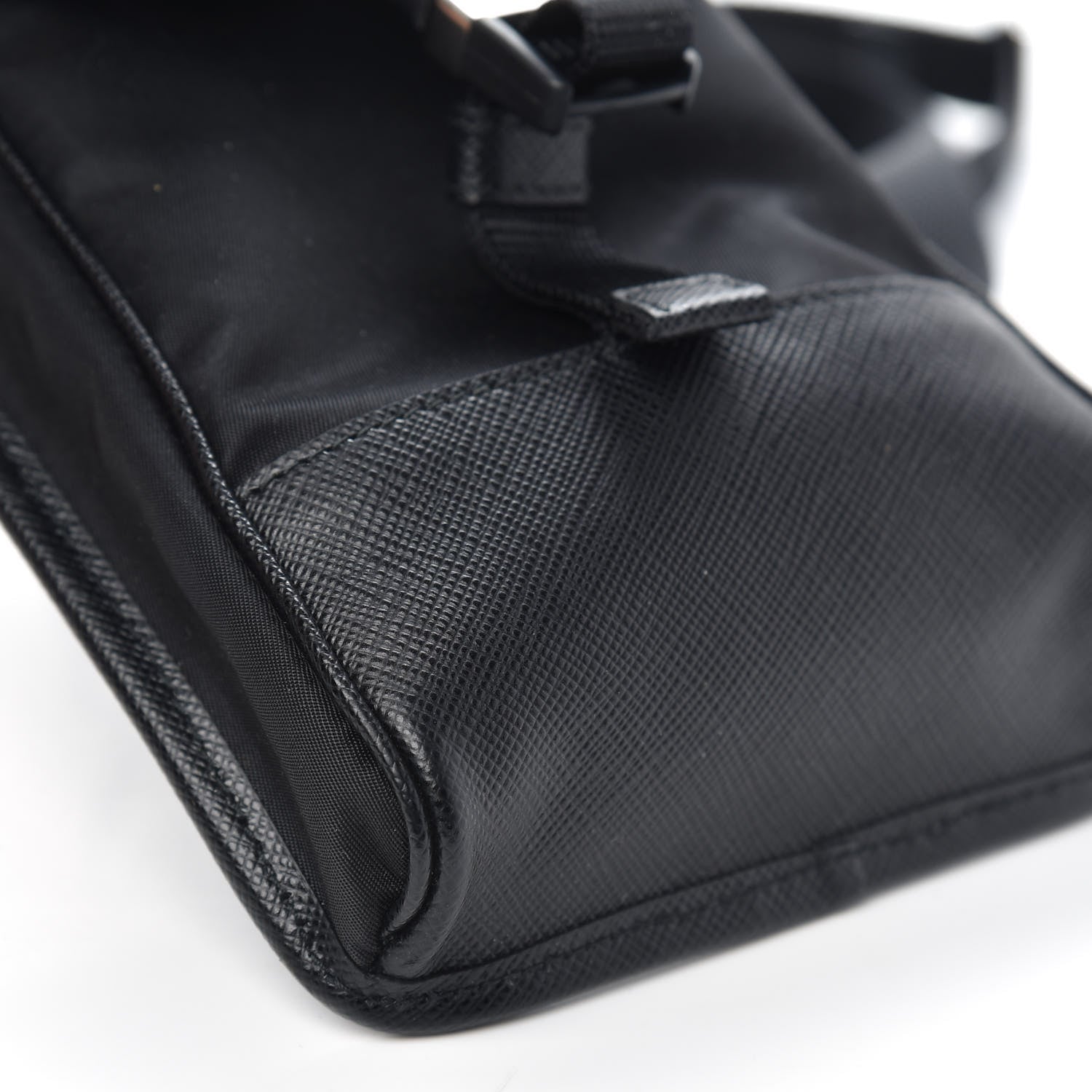 Prada Tessuto Nylon Saffiano Phone Case Crossbody Black 7 of 8