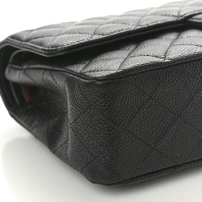 Chanel Caviar Quilted Medium Double Flap Black 9 of 10