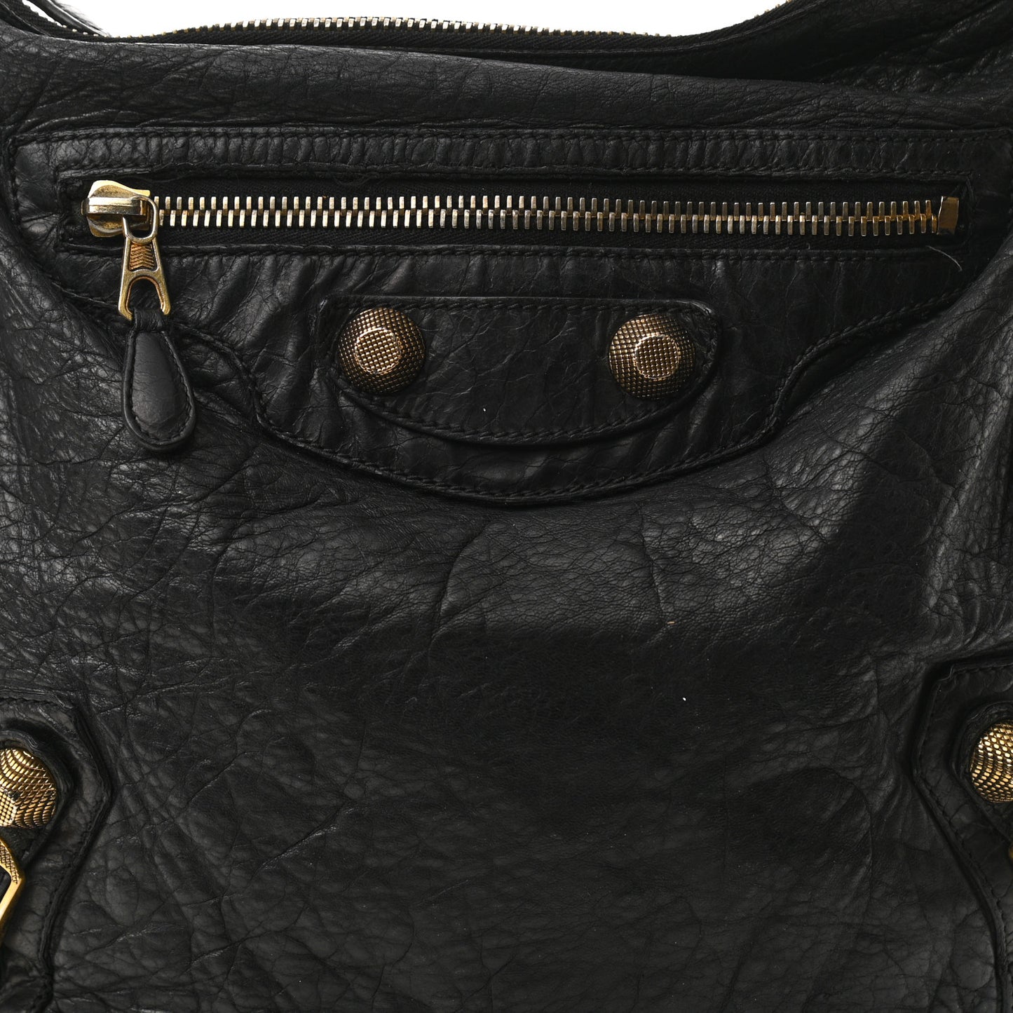 Agneau Giant 21 Gold Hardware Day Hobo Black