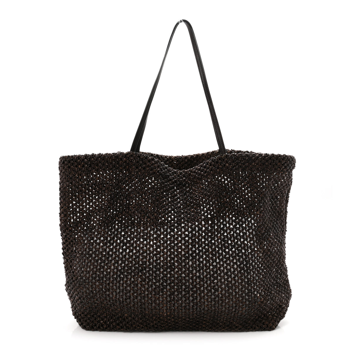 The Row Raffia Barn Tote  Dark Brown 1 of 10