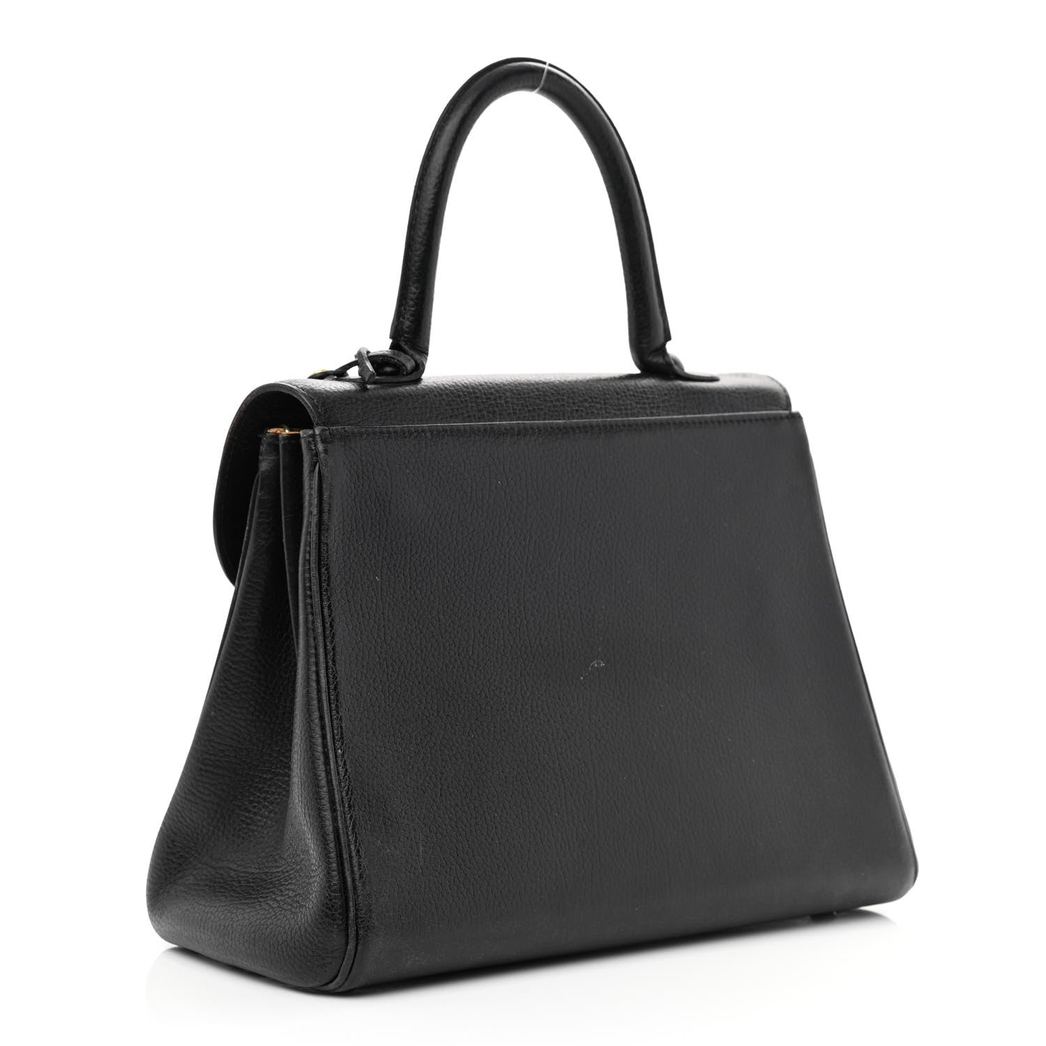 Delvaux Crispy Calfskin MM Brillant Satchel Black 3 of 19