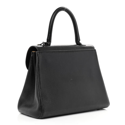 Delvaux Crispy Calfskin MM Brillant Satchel Black 3 of 19