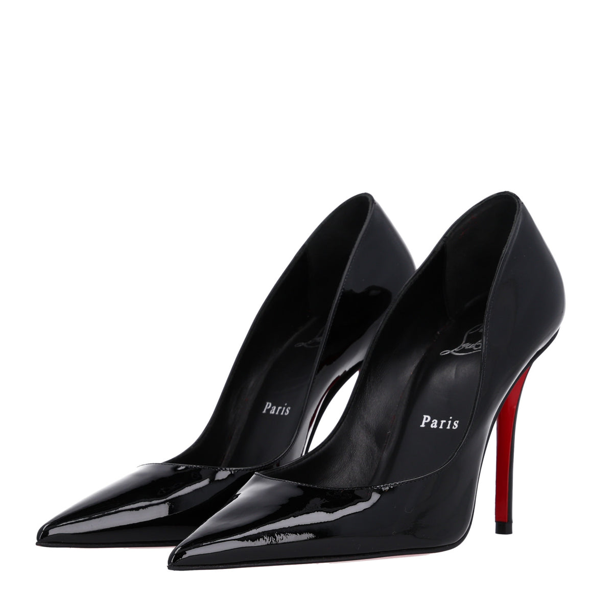 Christian Louboutin Patent Miss Z 100 Pumps 37.5 Black 4 of 9