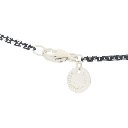 Tiffany Sterling Silver Enamel 1.75mm Chain Necklace Black 18" 4 of 5