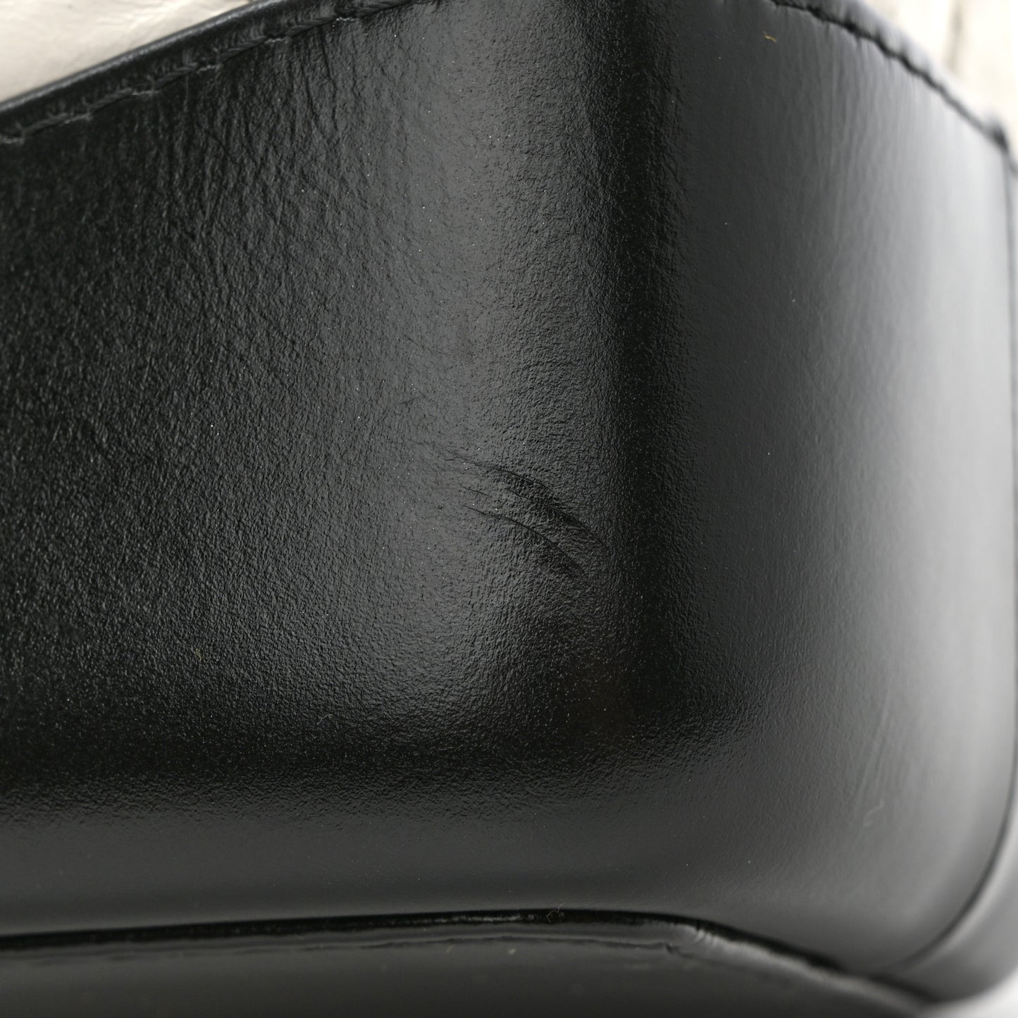 Aged Calfskin Quilted Small Gabrielle Backpack Black White