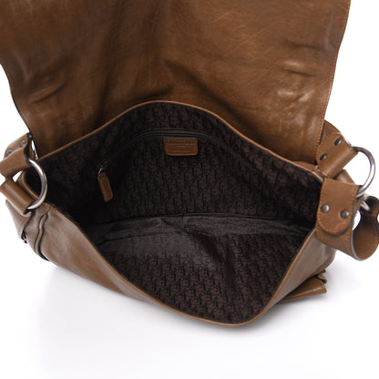 Christian Dior Calfskin Medium Gaucho Double Saddle Brown 5 of 19