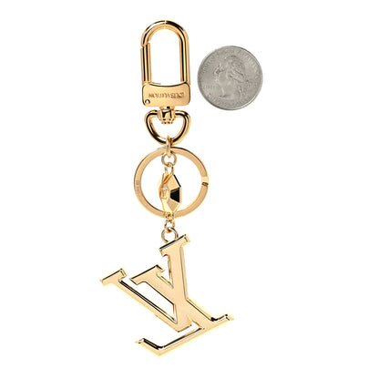 Louis Vuitton LV Facettes Bag Charm Key Holder Gold 2 of 4