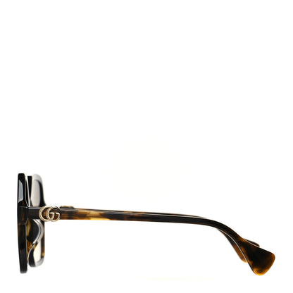 Gucci Acetate Oversize Rectangle Frame GG1072SA Sunglasses Shiny Solid Tortoise 3 of 6