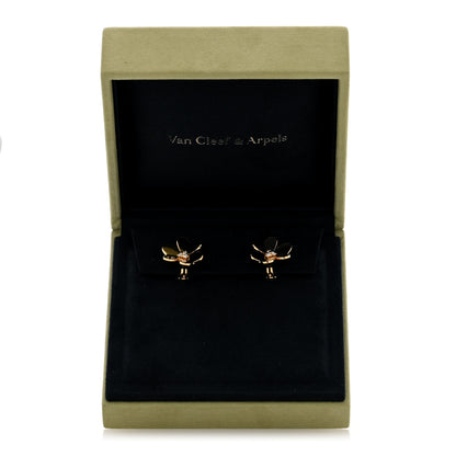 Van Cleef & Arpels 18K Yellow Gold Diamond Large Frivole Earrings 5 of 5
