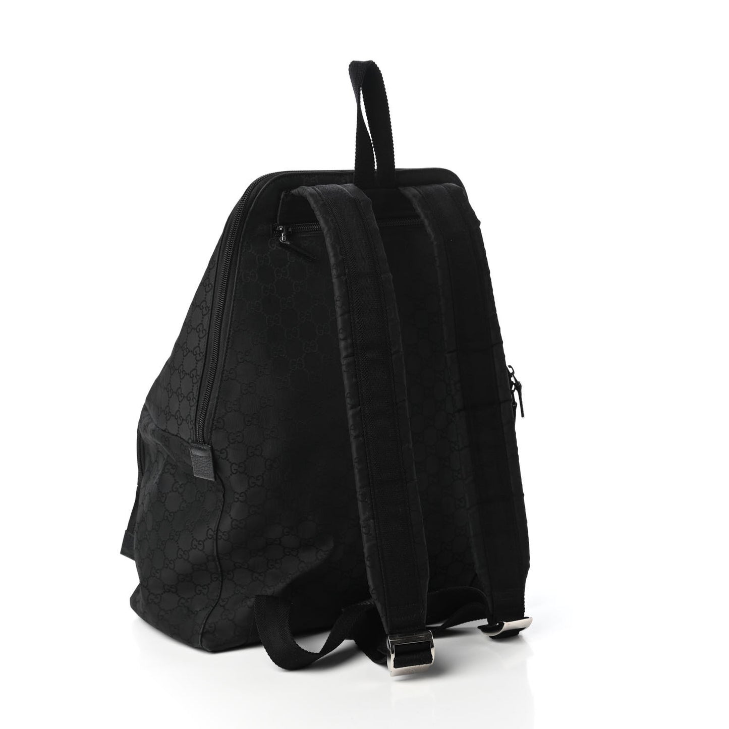 Nylon Monogram Medium Backpack Black