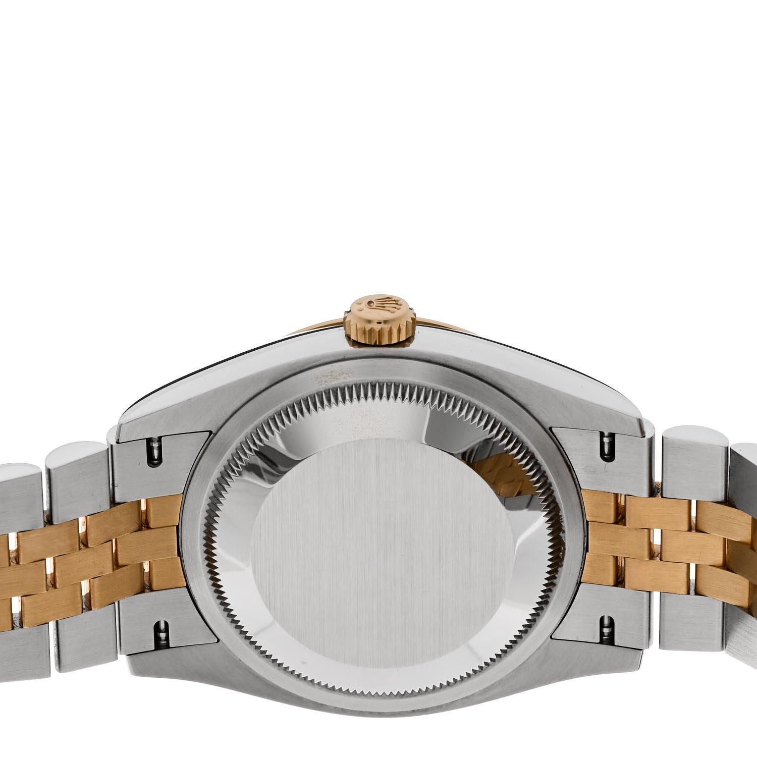Rolex Stainless Steel 18K Yellow Gold Diamond 36mm Oyster Perpetual Datejust Watch Olive Green Roman 126203 4 of 5