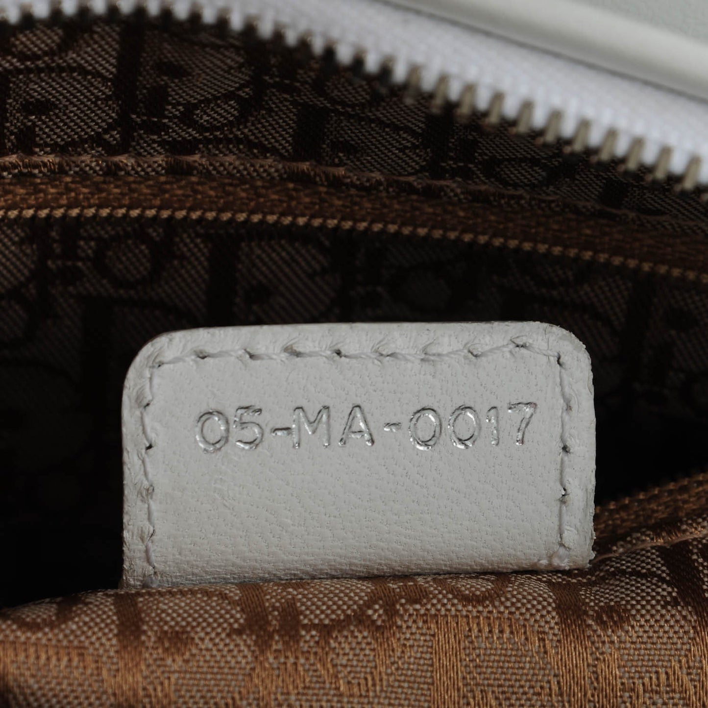 Lambskin Cannage Medium Lady Dior White