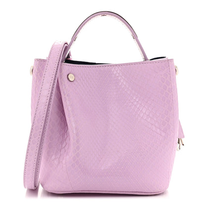 Christian Dior Snakeskin Small Diorific Bucket Bag Pink 1 of 11