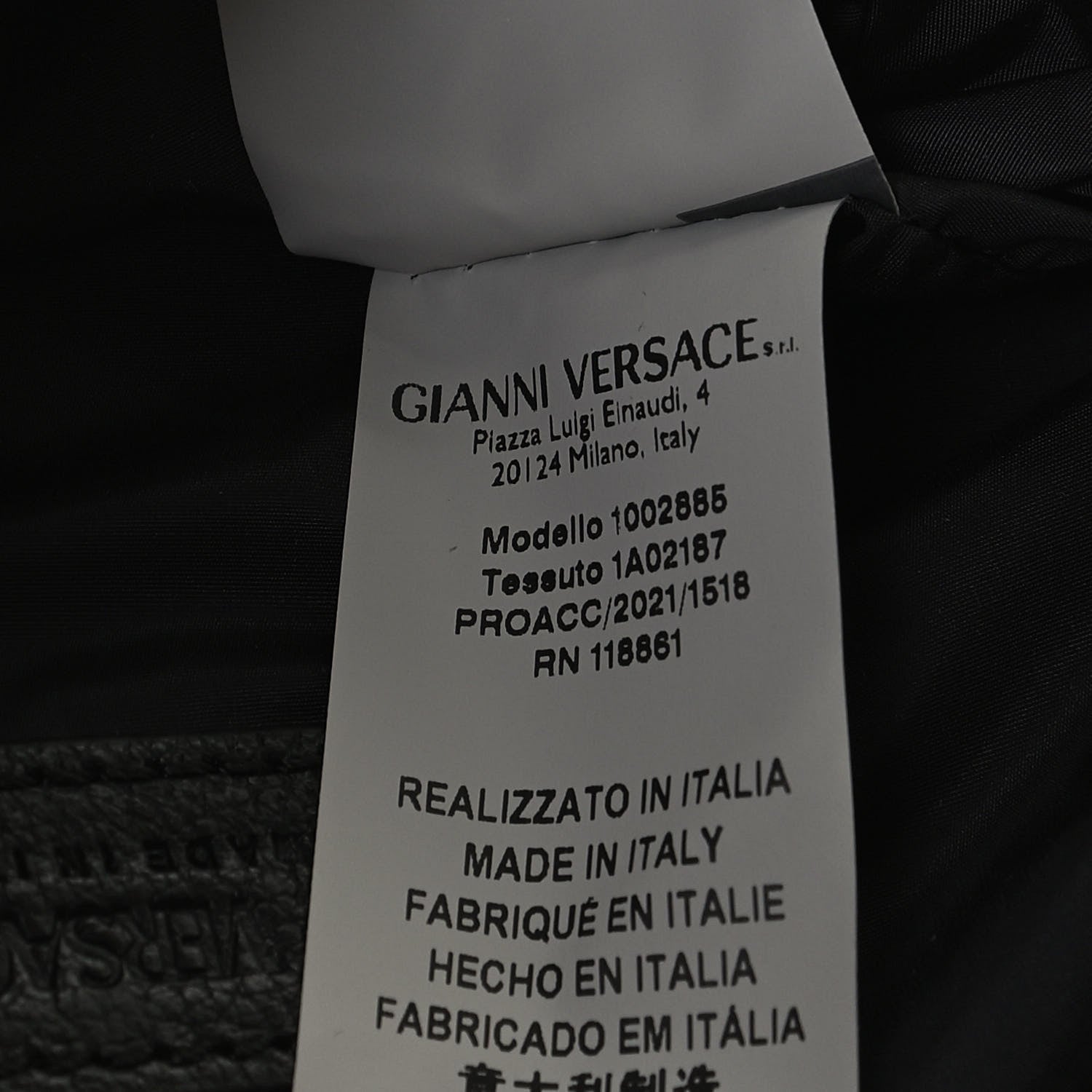 Versace Grained Calfskin Small Medusa Messenger Bag Black 7 of 13