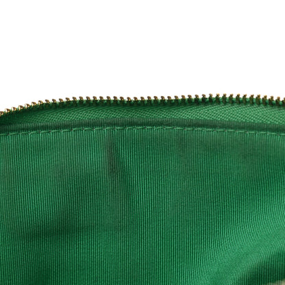 Chanel Shiny Goatskin Quilted Chanel 19 Pouch Green 12 of 15