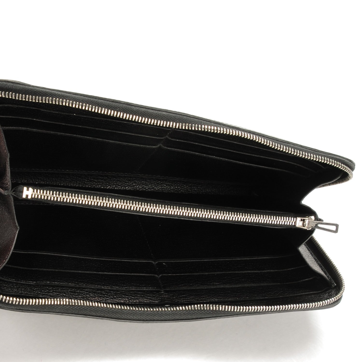 Hermes Lizard Azap Wallet Black 5 of 8