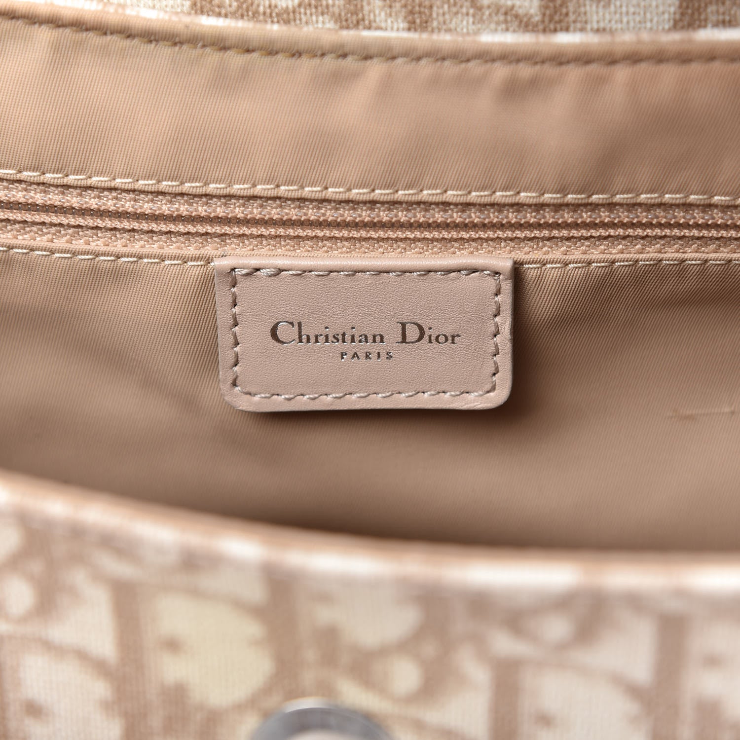 Christian Dior Monogram Romantique Trotter Bag Beige 8 of 9