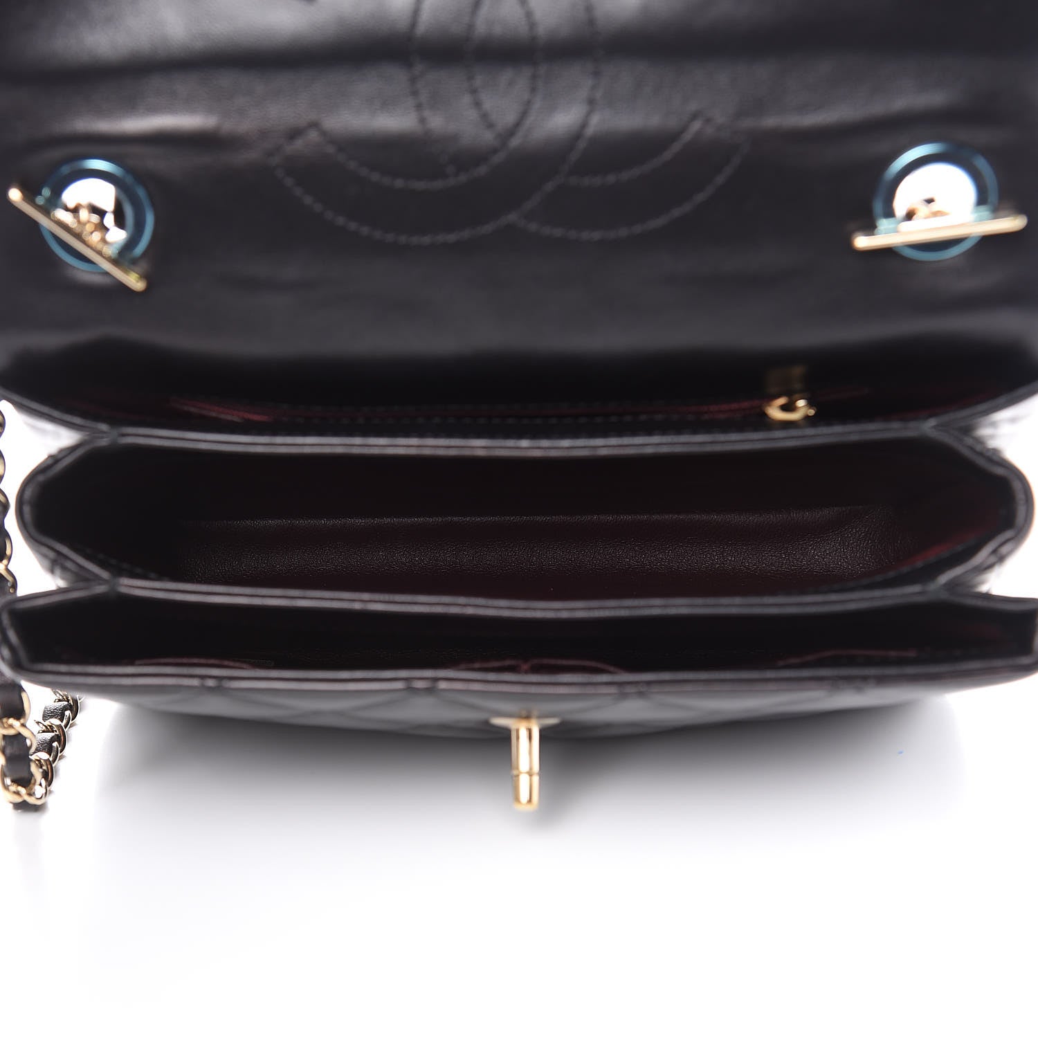 Chanel Lambskin Quilted Small Trendy CC Dual Handle Flap Bag Black 5 of 14