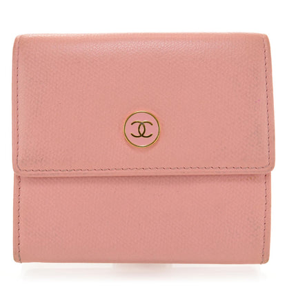 Chanel Leather CC Compact Wallet Pink 1 of 9