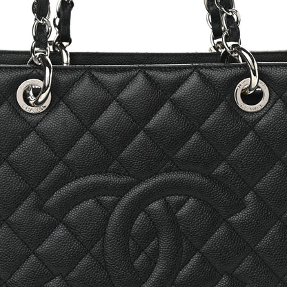 Chanel Caviar Quilted Grand Shopping Tote GST Black 8 of 10