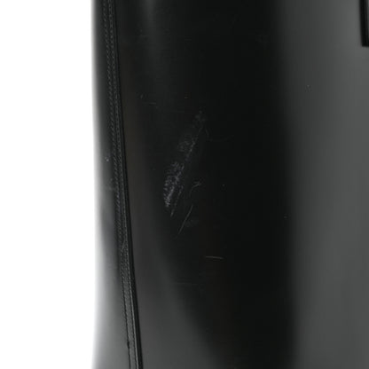 Saint Laurent Calfskin Classic Monogram Double Face Tote Black Blue Majorelle 10 of 11