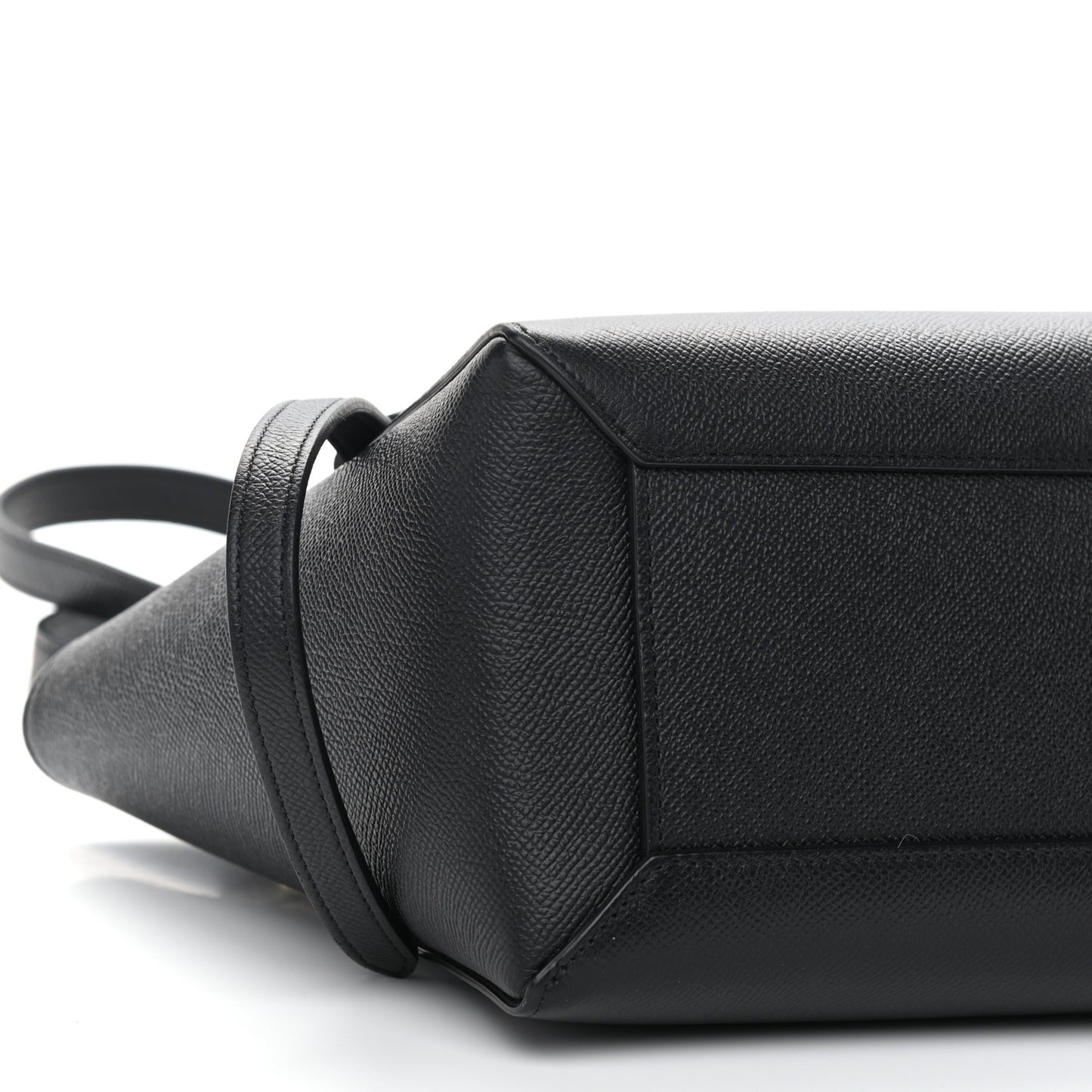 Grained Calfskin Micro Belt Bag Black