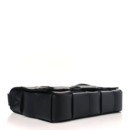 Bottega Veneta Lambskin Maxi Intreccio Small Cassette Crossbody Bag Black 4 of 9