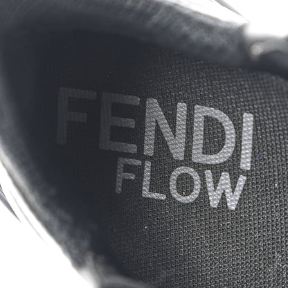 Fendi Vitello FF Womens Fendi Flow Low Top Sneakers 38.5 Black 8 of 12
