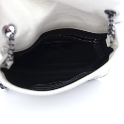 Saint Laurent Crinkled Calfskin Matelasse Monogram Niki Chain Wallet Crema Soft 5 of 11