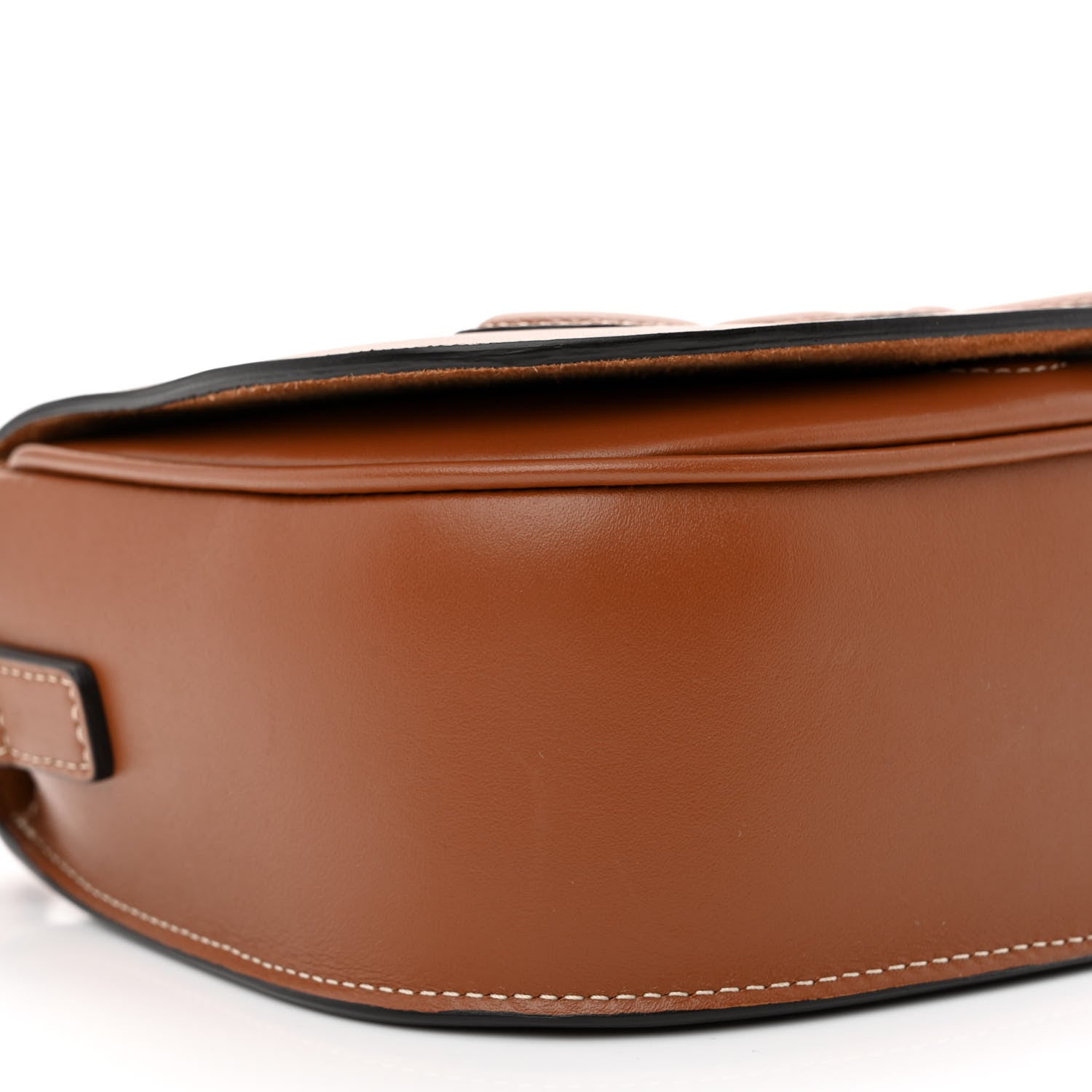 Celine Smooth Calfskin Cuir Triomphe Folco Crossbody Bag Tan 10 of 11